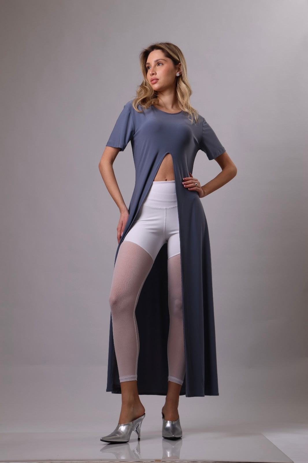 Bursa Mixed Tulle Leggings