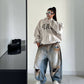 Alesta Baggy Brown Wash Denim