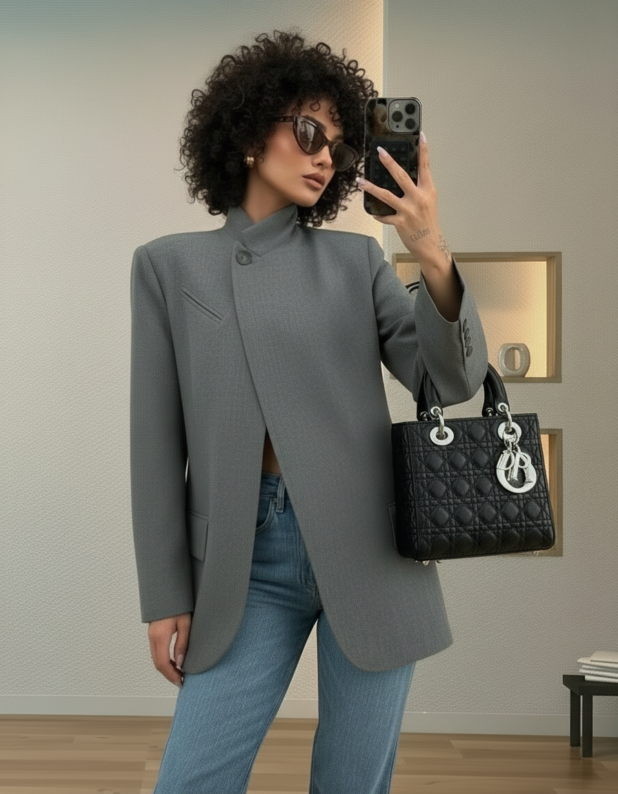 Oyi Asymmetrical Blazer