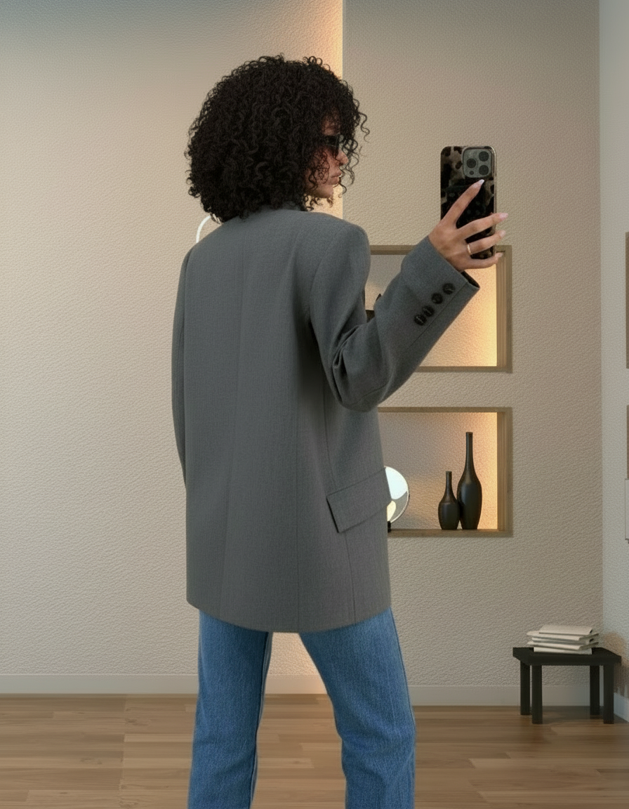 Oyi Asymmetrical Blazer