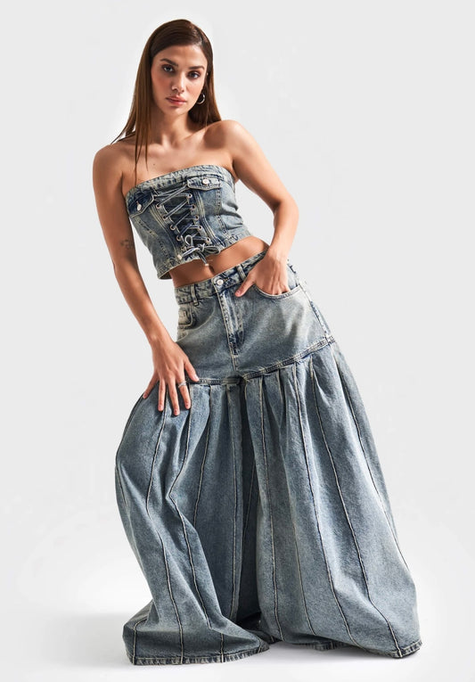 Tulum Denim Corset