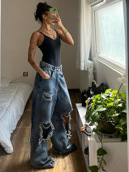The Baggy Ripped Denim (2 colors)