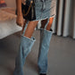 Janice Denim Skirt - Pants