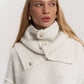 Prague knitted Sweater with neck accessory