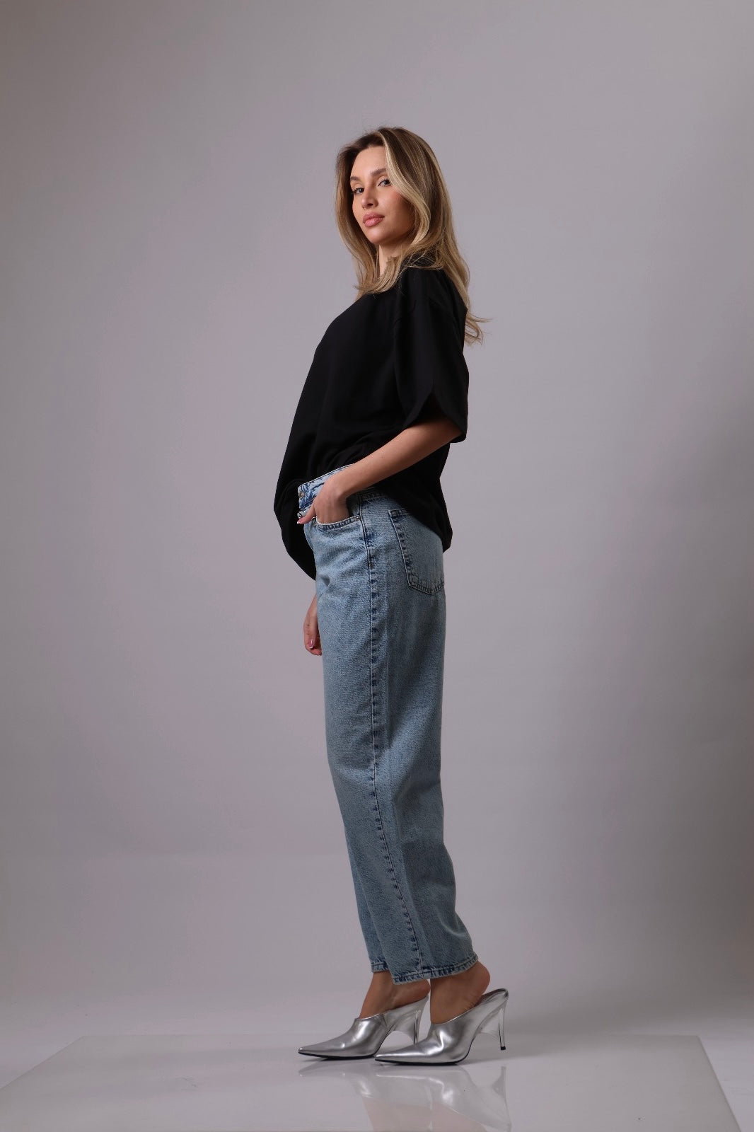 Loreto Denim with belt detail