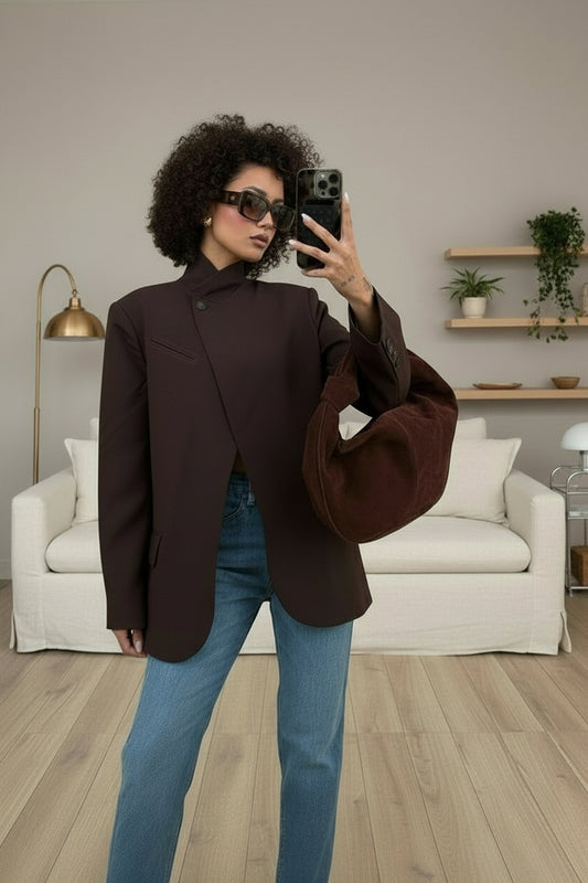 Oyi Asymmetrical Blazer