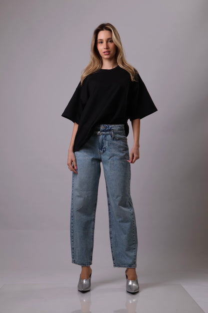 Loreto Denim with belt detail