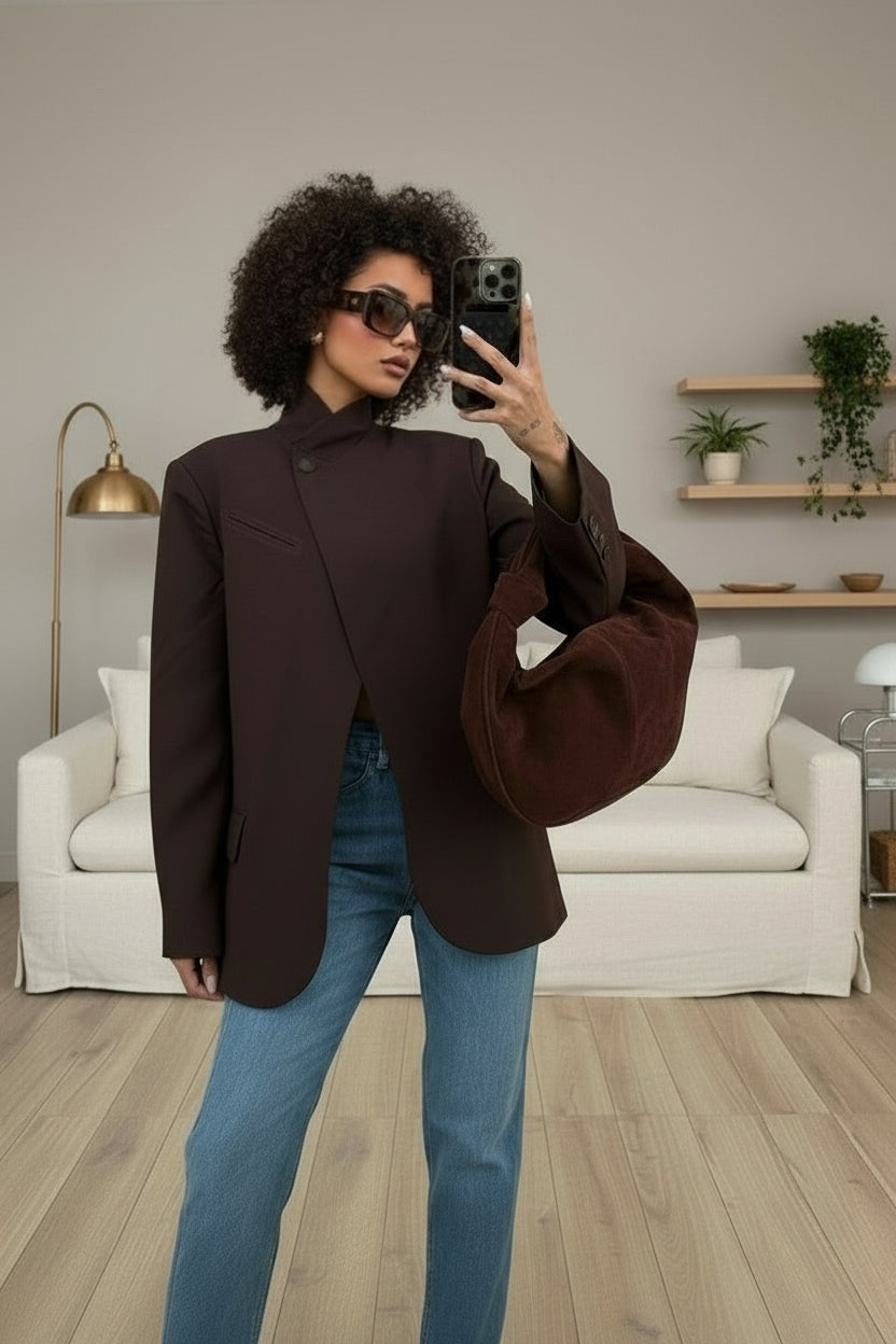 Oyi Asymmetrical Blazer