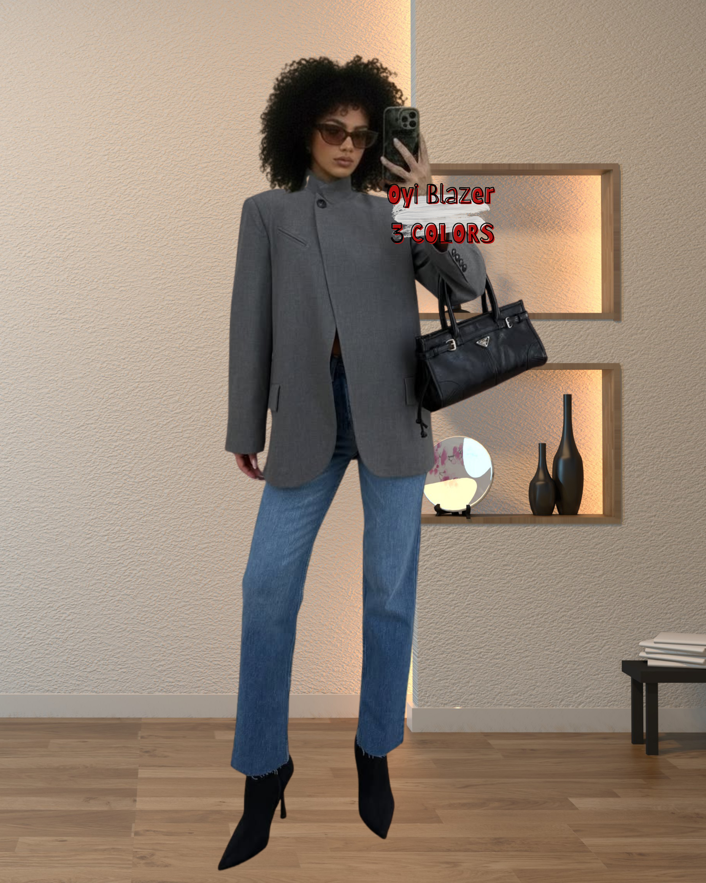 Oyi Asymmetrical Blazer