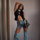 Janice Denim Skirt - Pants