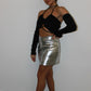 Metallic Mini Skirt