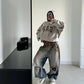 Alesta Baggy Brown Wash Denim