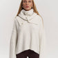 Prague knitted Sweater with neck accessory