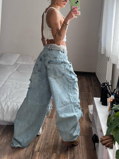 The Baggy Ripped Denim (2 colors)