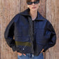 Lilia faux-leather jacket