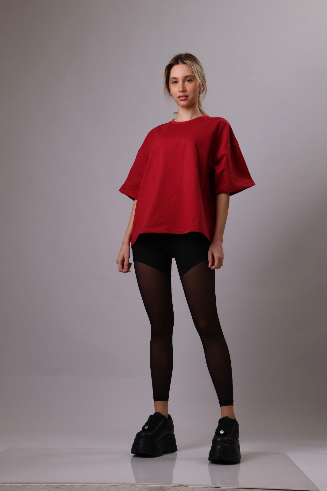 Bursa Mixed Tulle Leggings