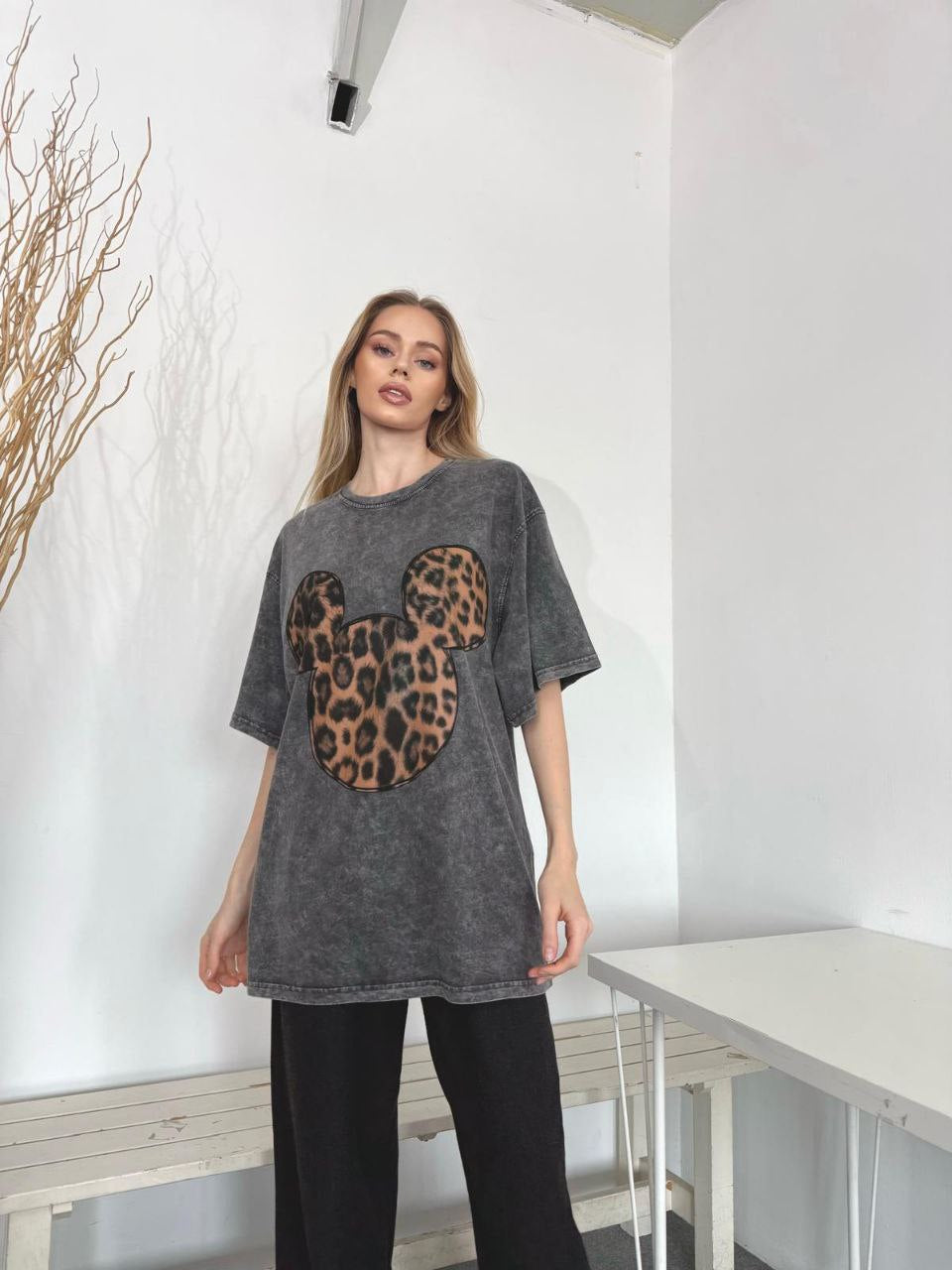 Mickey Leopard Ovszd Tee