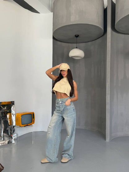 Kasey Waist Detailed Denim