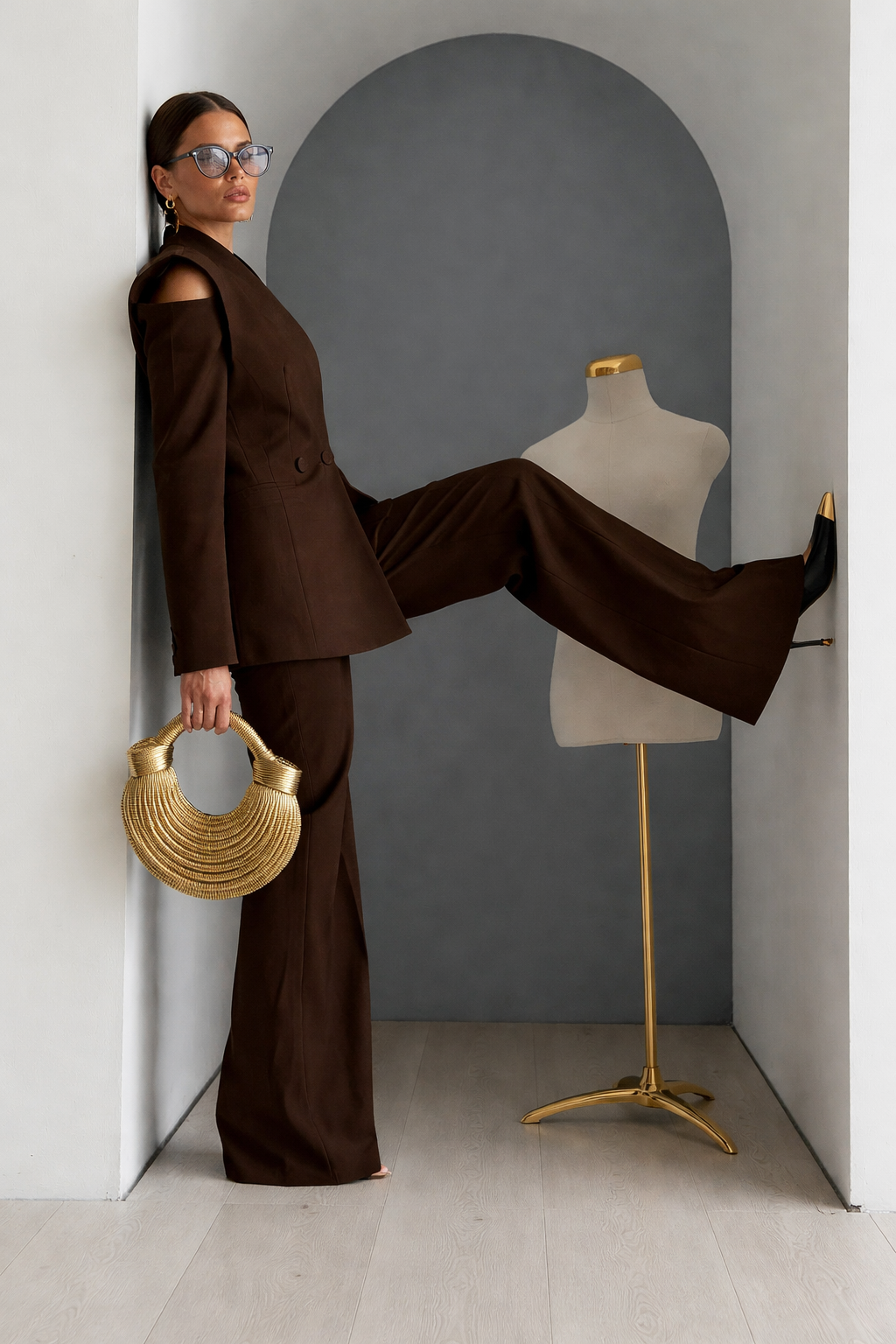 Elowen Open Shoulder Blazer