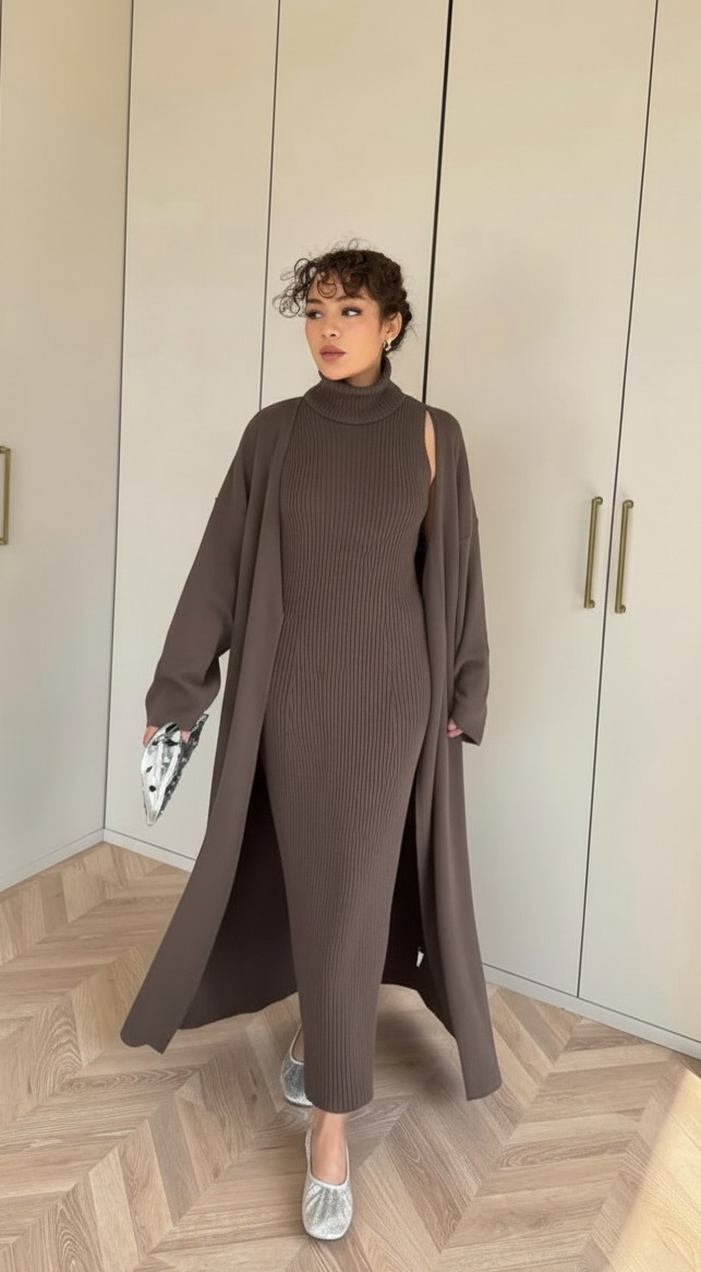 Lianna dress set with cardigan