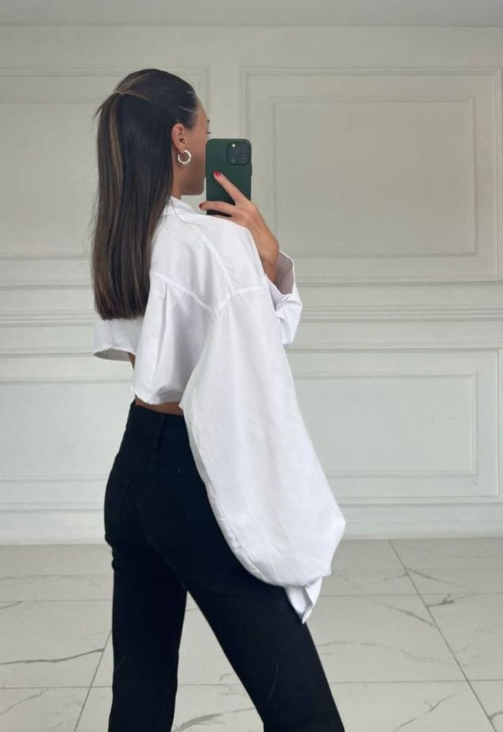 Tallin Back Cropped Shirt