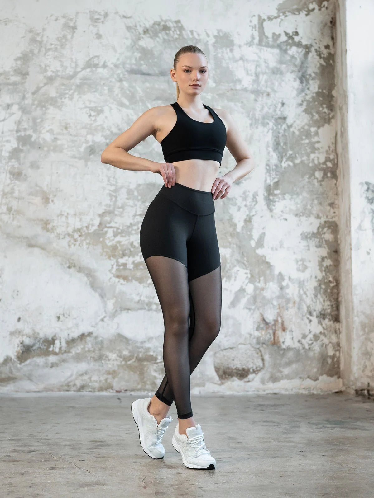 Bursa Mixed Tulle Leggings